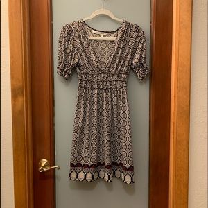 Max Studio Smocked Waist Fit & Flare Dress